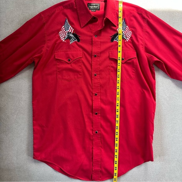 Vintage High Noon Pearl Snap Button Down Shirt. Medium. - Picture 7 of 8